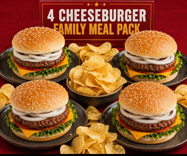 Family Cheeseburgers Deal.