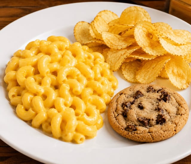 Kids' Macaroni and Cheese Meal.