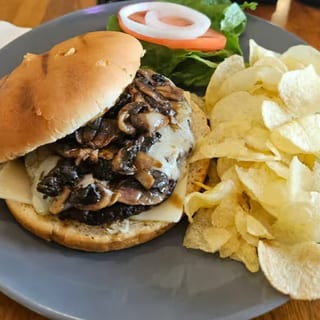 Mushroom Swiss Burger