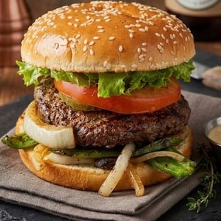 Jalapeno Swiss Burger 7oz.