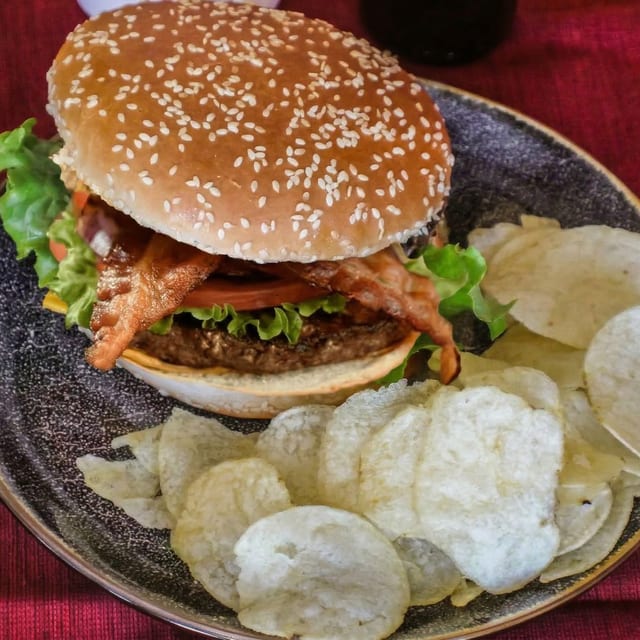 BBQ Bacon Cheeseburger.