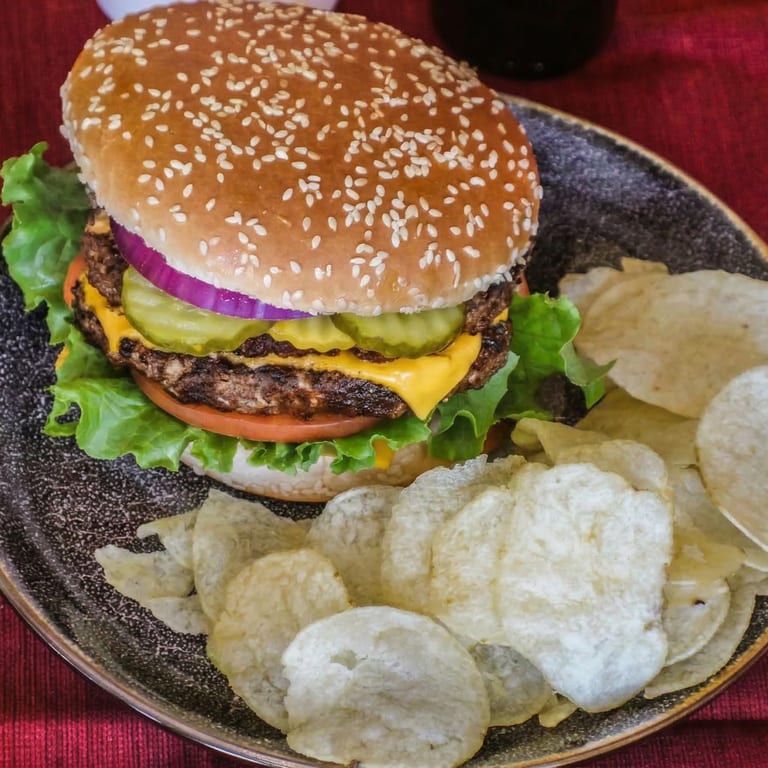 Indulge in Our Cheeseburger