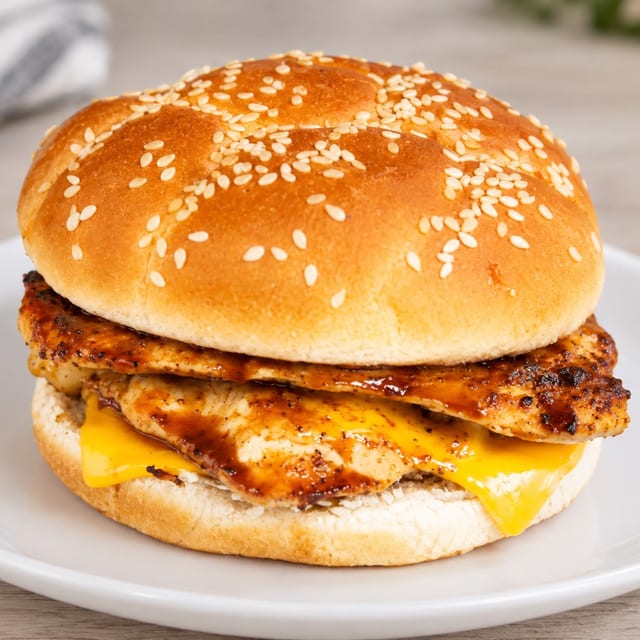 Double Chicken Sandwich.