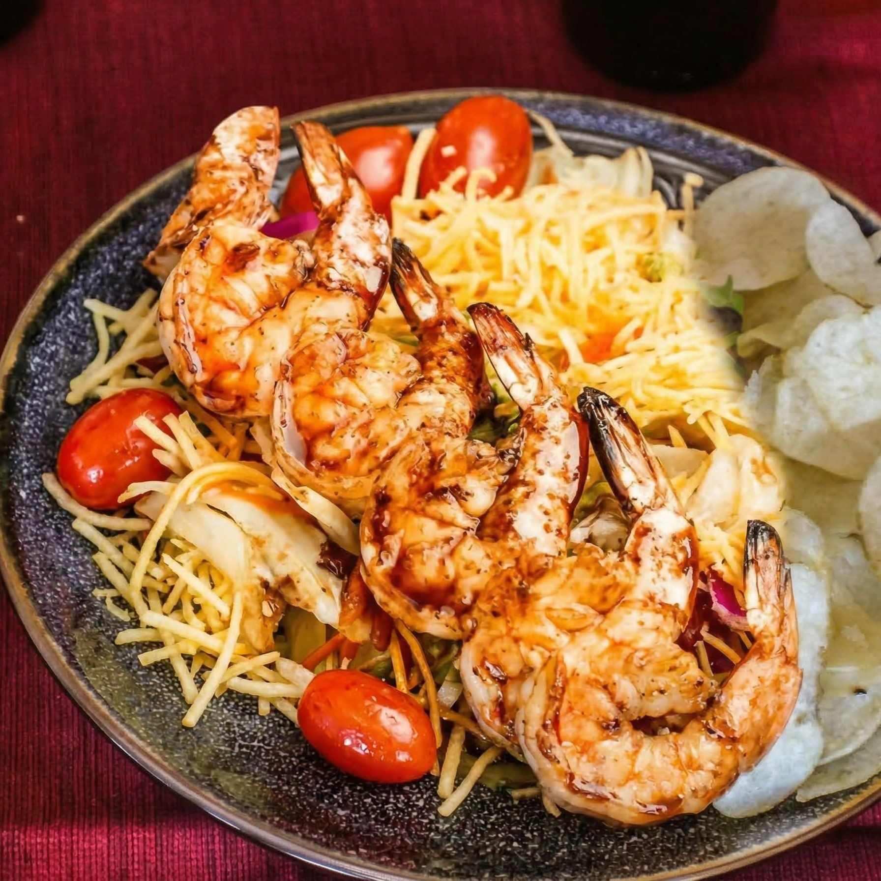 Grilled Shrimp Chef Salad.