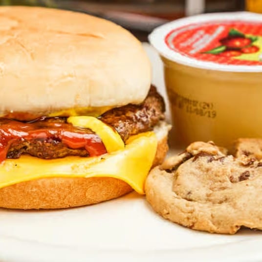 Kids' Hamburger Meal.