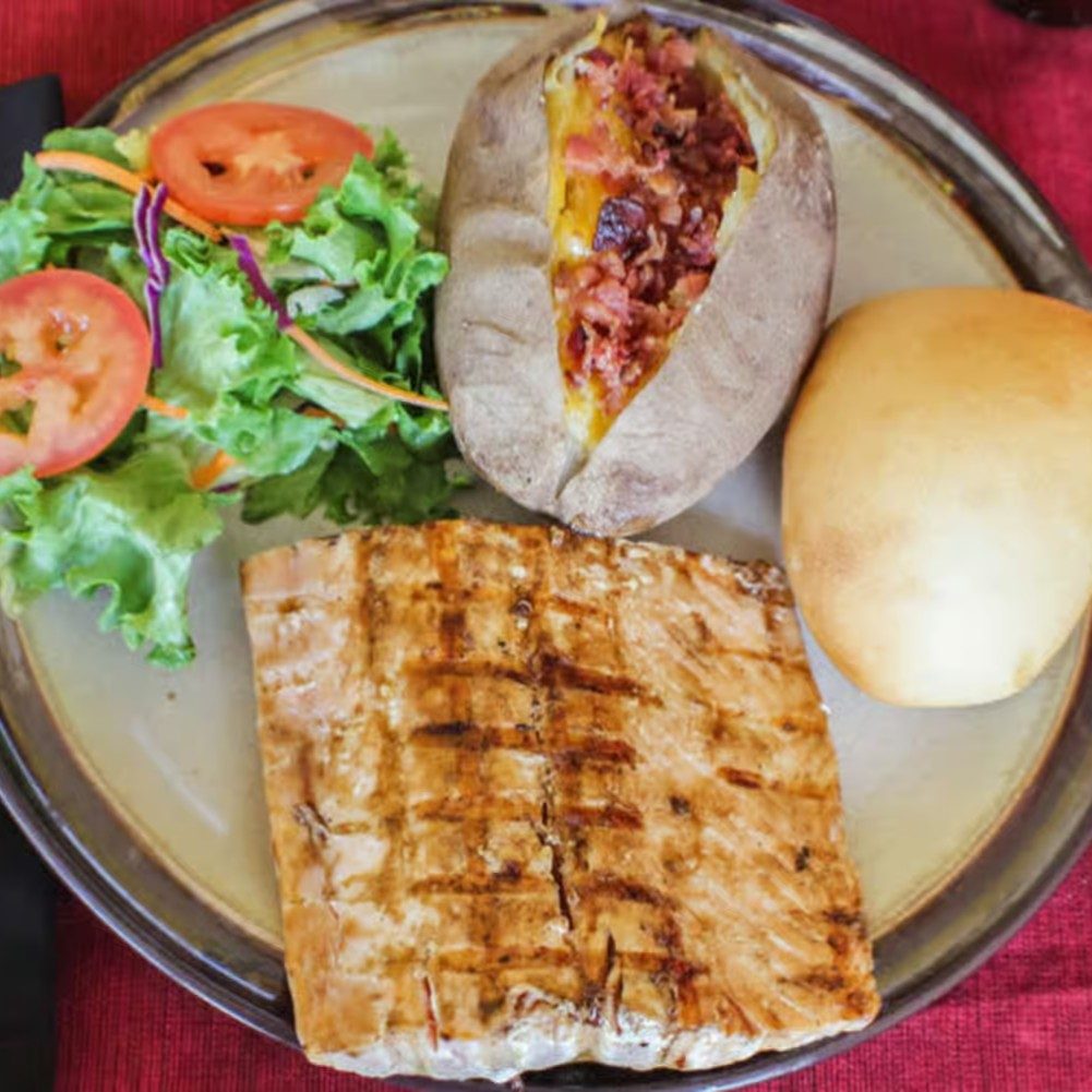 Grilled Salmon.
