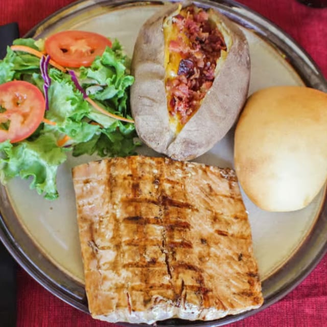 Grilled Salmon.