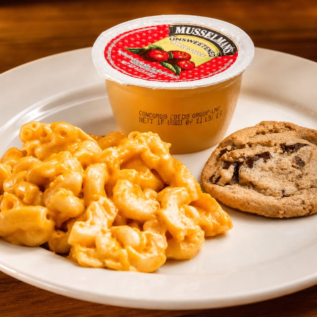 Kids' Macaroni and Cheese Meal.
