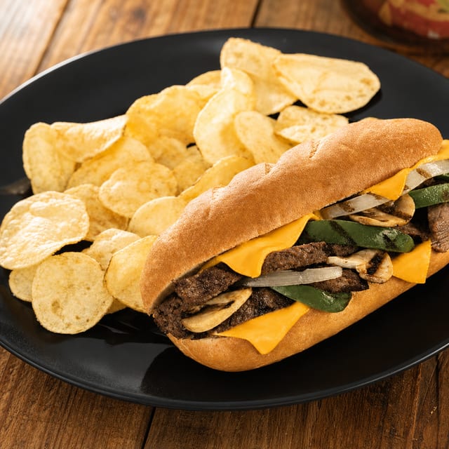 Sirloin Cheesesteak Sandwich.