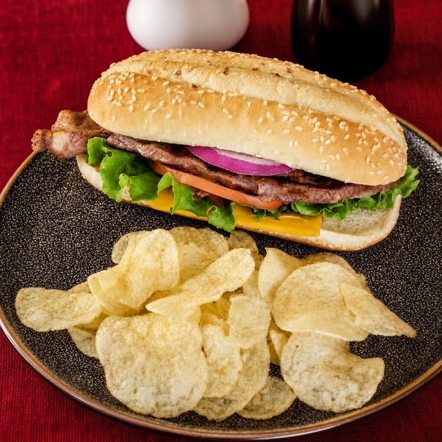 Ribeye Steak Sandwich.