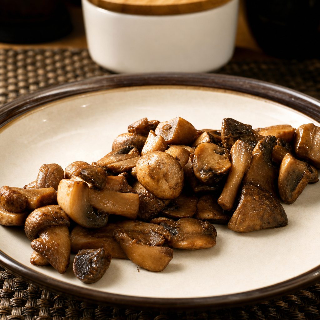 Grilled Mushrooms.