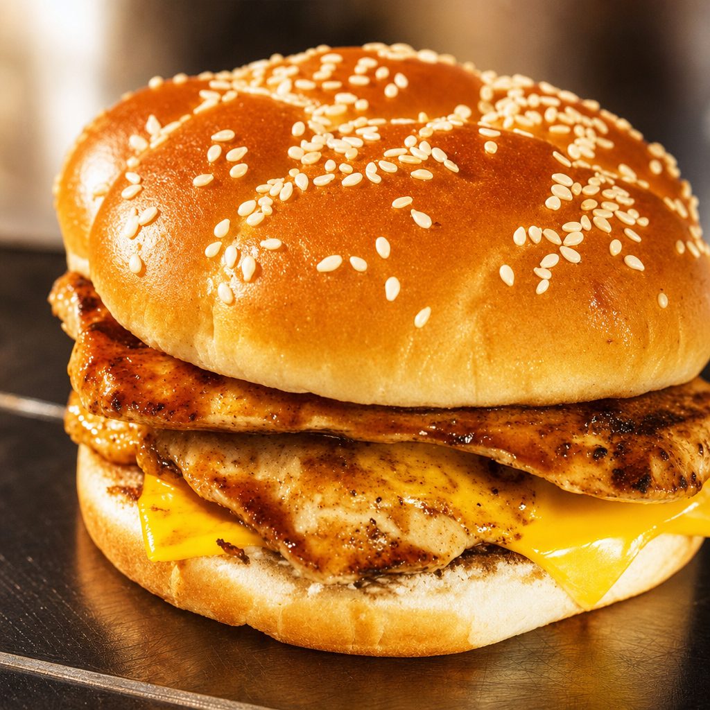 Double Chicken Sandwich.