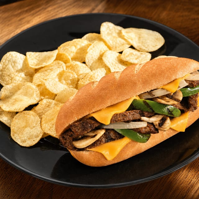 Chicken Cheesesteak Sandwich.