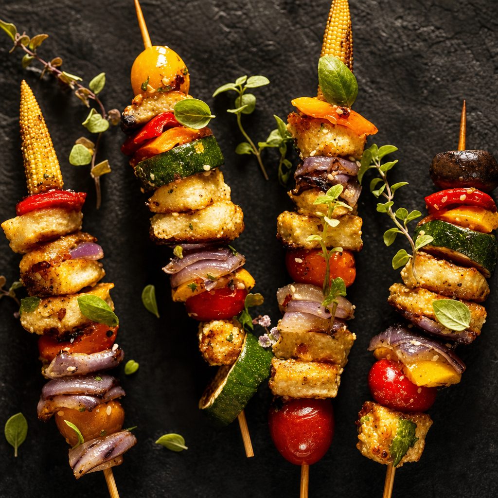 Grilled Vegetable Kabob.